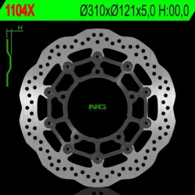 NG BRAKES Front Wave Floating Brake Disc 310mm Suzuki B-King / DL / GSF 600-1800cc 06-25