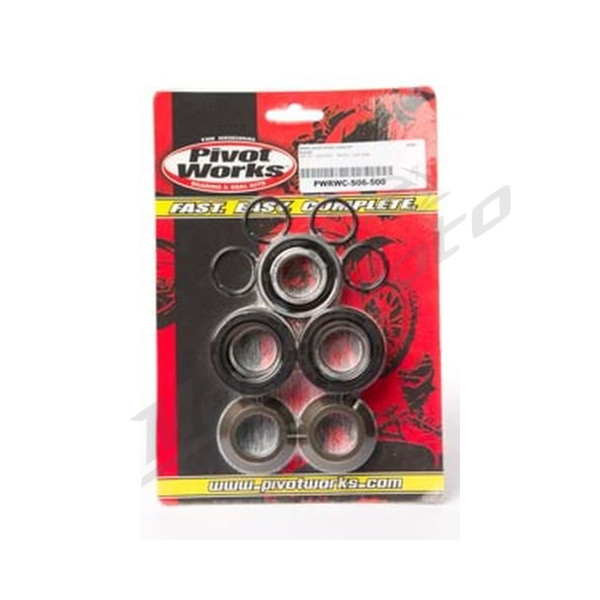 Pivot works bearing set with watertight bushings rear wheel Suzuki RM 125-250 00-08