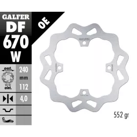 GALFER Wave® Rear Brake Rotor Beta / Husqvarna / Sherco / SWM 125-650cc 00-24