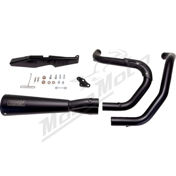 VANCE & HINES Upsweep 2-into-1 Exhaust System Black Harley Davidson XL 883-1200cc 04-13