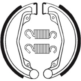 TECNIUM Street/ATV Organic Brake shoes BA023 Honda XL 250/500cc 78-81