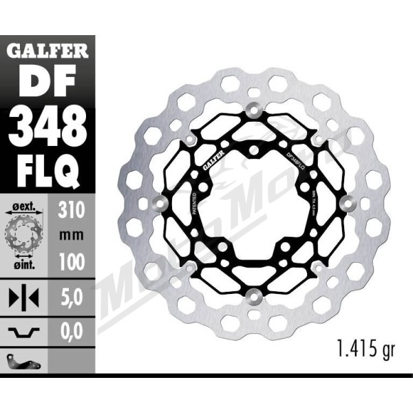 GALFER Cubiq Plaukiojantis priekinis stabdžių diskas Suzuki GSX-R / M / VZR 600-1800cc 05-24