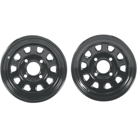 ITP Delta Steel Wheel R12x7 4/137 4+3 (+9.5mm) 12mm Black