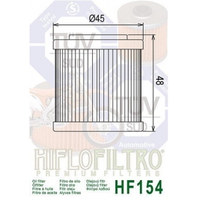 Oil filter HIFLO HF154 HUSQVARNA SM/ TC/ TE/ QM 250-610cc 1998-2008