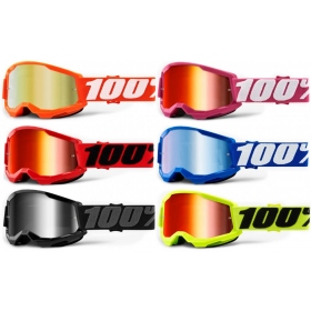 Off Road 100% Strata 2 Junior Goggles For Kids (Mirrored lens)