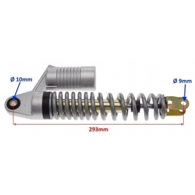 Rear shock absorber gas Universal 293mm Ø9 M8