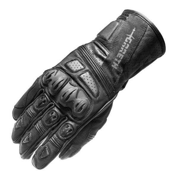 GARETH Touring Leather Gloves Black