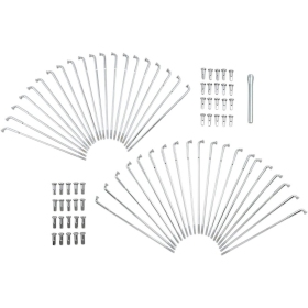 DRAG SPECIALTIES Chrome and Stainless Steel Spoke Set Harley Davidson FL / FLD / FLDE / FLFB / FLFBS 1200-1977cc 65-20