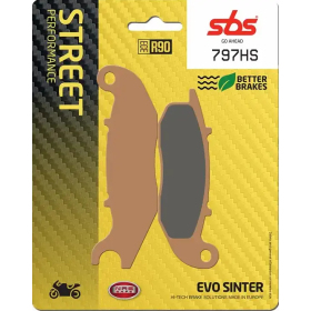 SBS 797HS Stabdžių Trinkelės Honda CBF / CBR / CT / MSX / ST / Z 125cc 04->