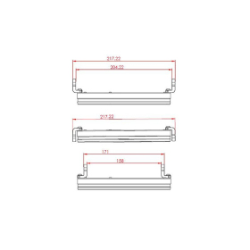 HIGHSIDER Pro Frame-R1 Type3 Universalus priekinis žibintas juodas Ø200mm
