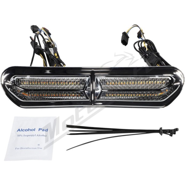 CUSTOM DYNAMICS Genesis® 4 All-In-One Dynamic LED Batwing Fairing Vent Insert Harley Davidson FLH / FLHT / FLHTCU / FLHTCUL 1690-1923cc 14-24