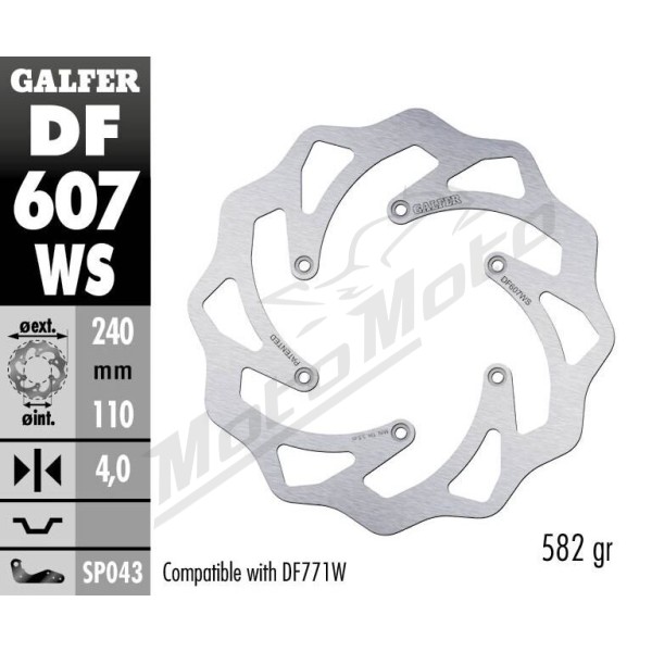 GALFER Wave® Brake Rotor CCM / GasGas / Husaberg / Husqvarna / KTM 125-650cc 88-24