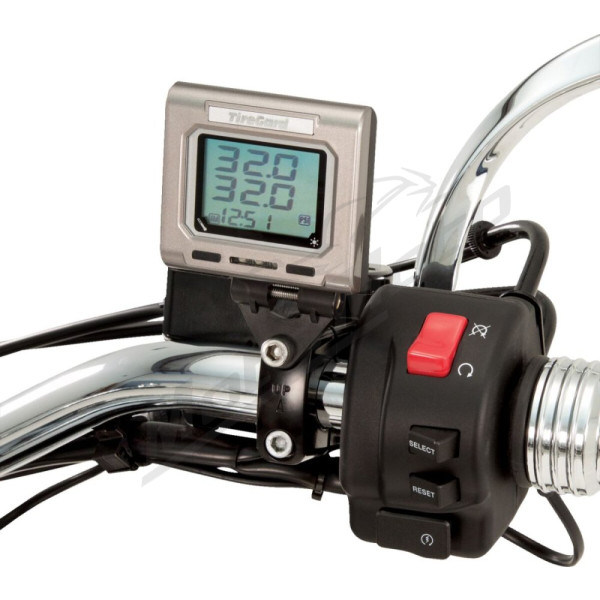 SHOW CHROME Handlebar Mount Tire Pressure Monitor System Can Am / Honda / Indian / Kawasaki / Suzuki / Victory / Yamaha 600-2000 86-24