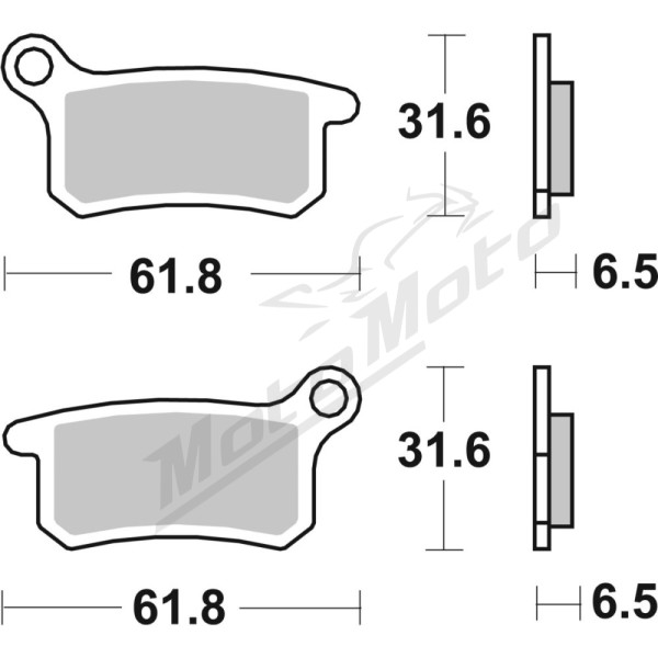 SBS SI Offroad 783SI Sintered Brake Pads GasGas / Husqvarna / KTM 65-85cc 02-22