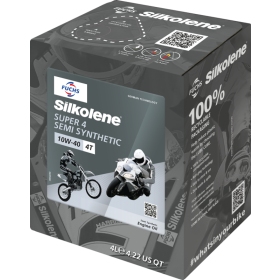 Silkolene Super 4 10W-40 Oil Semi-synthetic - 4T - 4L