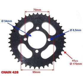 Rear sprocket ROMET VIA CITY 41Teeth