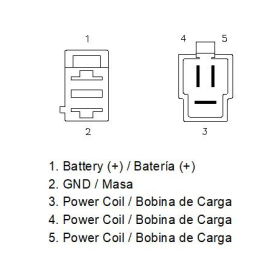 MOTOPLAT Rectifier Kymco Downtown / People / Visar / Xciting 125-500 04-20