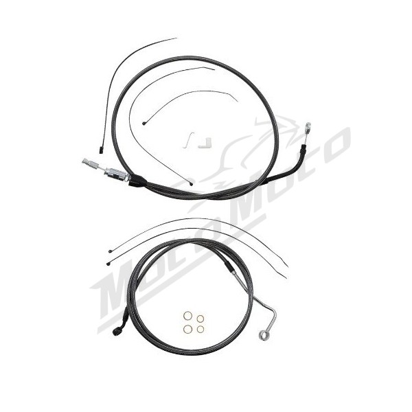 MAGNUM SHIELDING Black Pearl Handlebar Installation Kit 25.5cm Harley Davidson FLH / FLHXSE / FLHTK 1750/1977 21-24