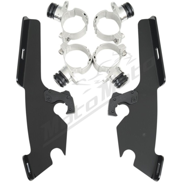MEMPHIS SHADES METRIC Windshield Trigger-Lock Complete Mount Kit Kawasaki / Yamaha 650-1100 98-25