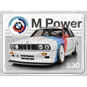 Metal tin sign BMW MOTPRSPORT E30 40x60
