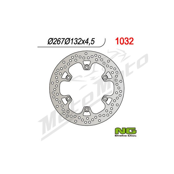 NG BRAKES Fixed Rear Brake Disc 267mm Yamaha T-Max 500cc 01-11