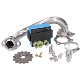 101 OCTANE stainless steel Derestriction Kit Aprilia / Gilera / Derbi 50 18-20