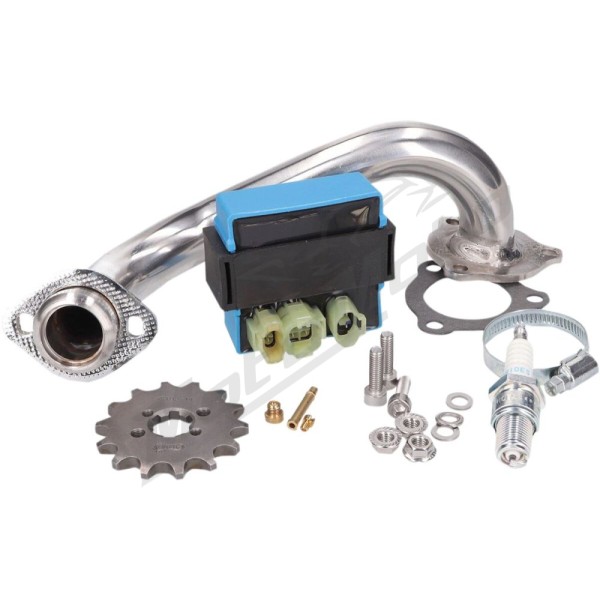 101 OCTANE stainless steel Derestriction Kit Aprilia / Gilera / Derbi 50 18-20
