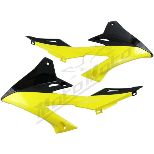 UFO Geltoni radiatoriaus šoniniai plastikai Suzuki RM-Z 250-450cc 18-26