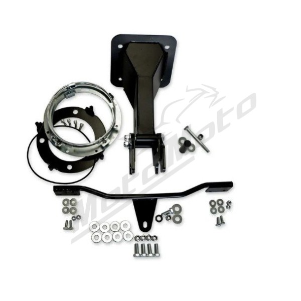 RUSS WERNIMONT DESIGNS priekinio stiklo montavimo kompl. Harley Davidson FLD / FXDB / FXDC / FXDF / FXDL / FXDWG / 1584-1690 06-17