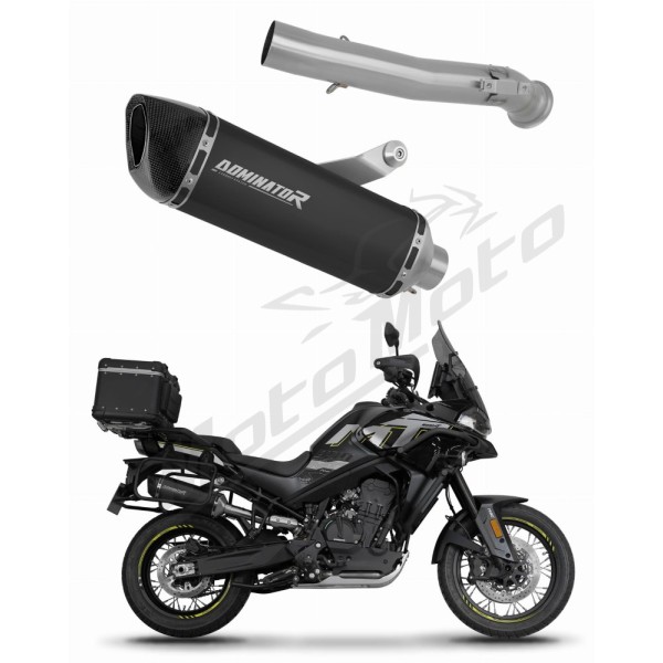 CF MOTO 800 MT 2022-2025 Explore / Sport / Touring Dominator Exhaust Silencer Muffler HP6 BLACK + dB killer