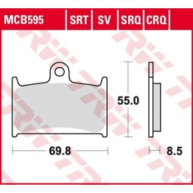 BRAKE PADS TRW MCB595 STANDARD