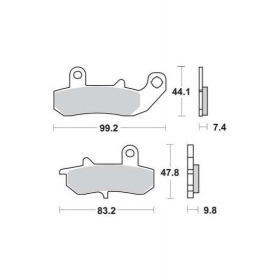 BRAKE PADS FERODO FDB607P / MCB612 STANDARD PLATINUM