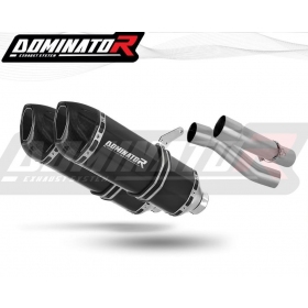 Duslintuvo bakeliai Dominator HP1 BLACK + dB killer Kawasaki Z1000 2010 - 2013 