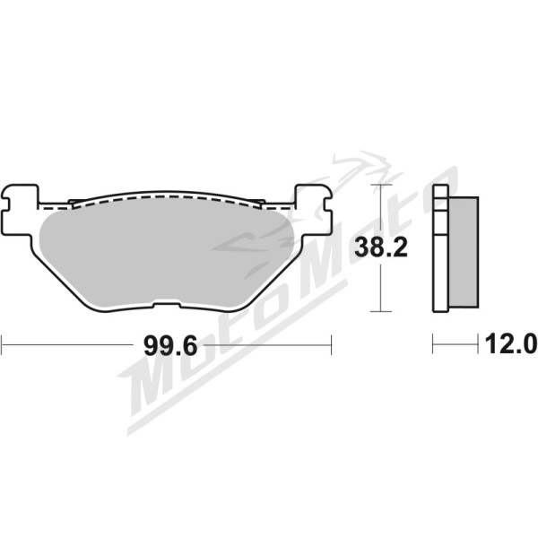 SBS HF Street Ceramic Brake Pads Rear 169HF Yamaha CP / XP 500-530 T-Max 01-20