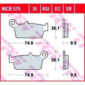 STABDŽIŲ TRINKELĖS TRW MCB575SI OFFROAD