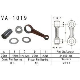 VESRAH Connecting rod Honda TRX 500 01-13