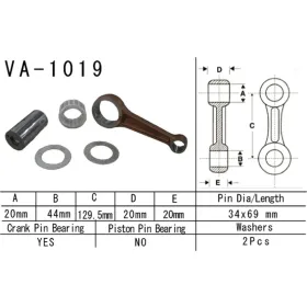 VESRAH Connecting rod Honda TRX 500 01-13