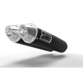 HMF Dual Performance Series Silencer - Black/ Euro Polaris RZR 1000 2016-2021