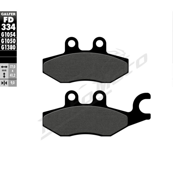 GALFER Semi-Metallic Brake Pads Piaggio MP3 / X Evo / X10 / X7 / X9 200-500cc 03-16