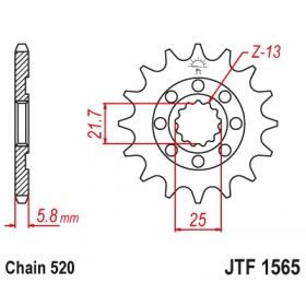 Front sprocket JTF1565