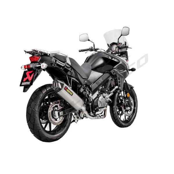 AKRAPOVIC Racing Line Exhaust System Carbon Fiber / Stainless Steel / Titanium Suzuki DL 650 17-24 