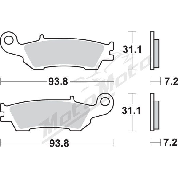 SBS SI Offroad 840SI Sintered Brake Pads Fantic / Yamaha 125-450cc 07-22