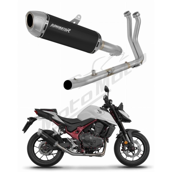 Honda CB 750 Hornet 2024-2025 Dominator Full Exhaust System S6 BLACK + dB killer