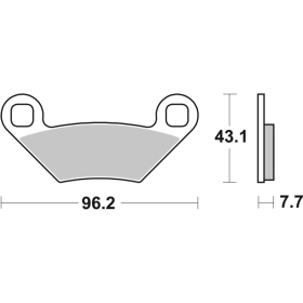 Sbs stabdžių trinkelės 899SI Sintered Offroad POLARIS