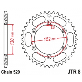 Rear sprocket JTR8