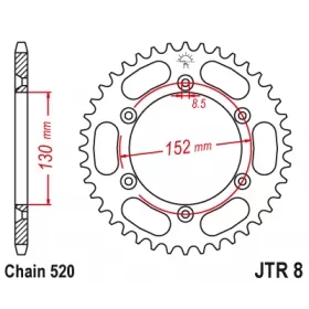 Rear sprocket JTR8