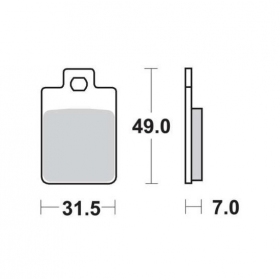 BRAKE PADS FERODO FDB2037AG / MCB688 ARGENTO