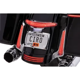 CIRO Latitude Clear Taillight and License Plate Mount Silver HARLEY DAVIDSON FLHRXS / FLHX / FLHXS / FLTRX / FLTRXS 1584-1868 10-25