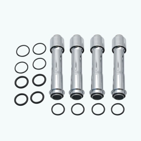 S&S CYCLE Pushrod Cover Kit for 99-17 Twin Cam Harley Davidson FLD / FLHR / FLHRC / FLHTCU 1690cc 12-17