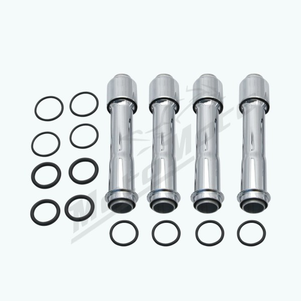 S&S CYCLE Pushrod Cover Kit for 99-17 Twin Cam Harley Davidson FLD / FLHR / FLHRC / FLHTCU 1690cc 12-17